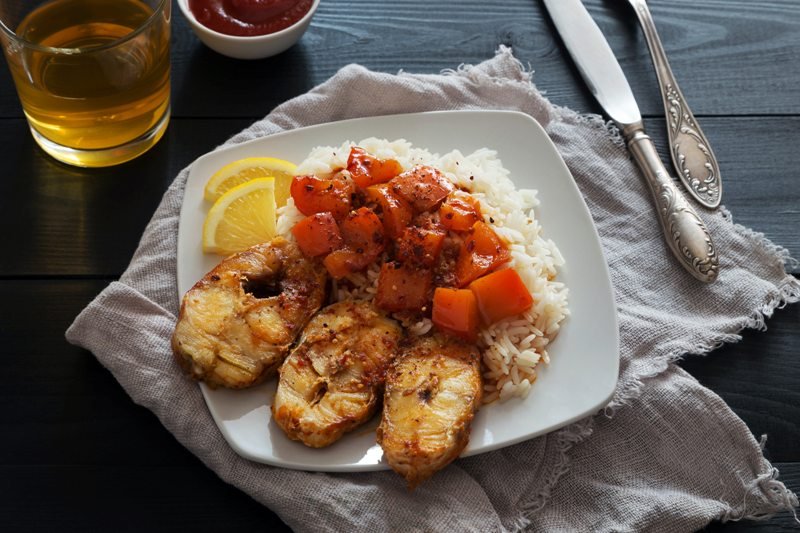 Pargo Frito con Arroz - Panama Essen